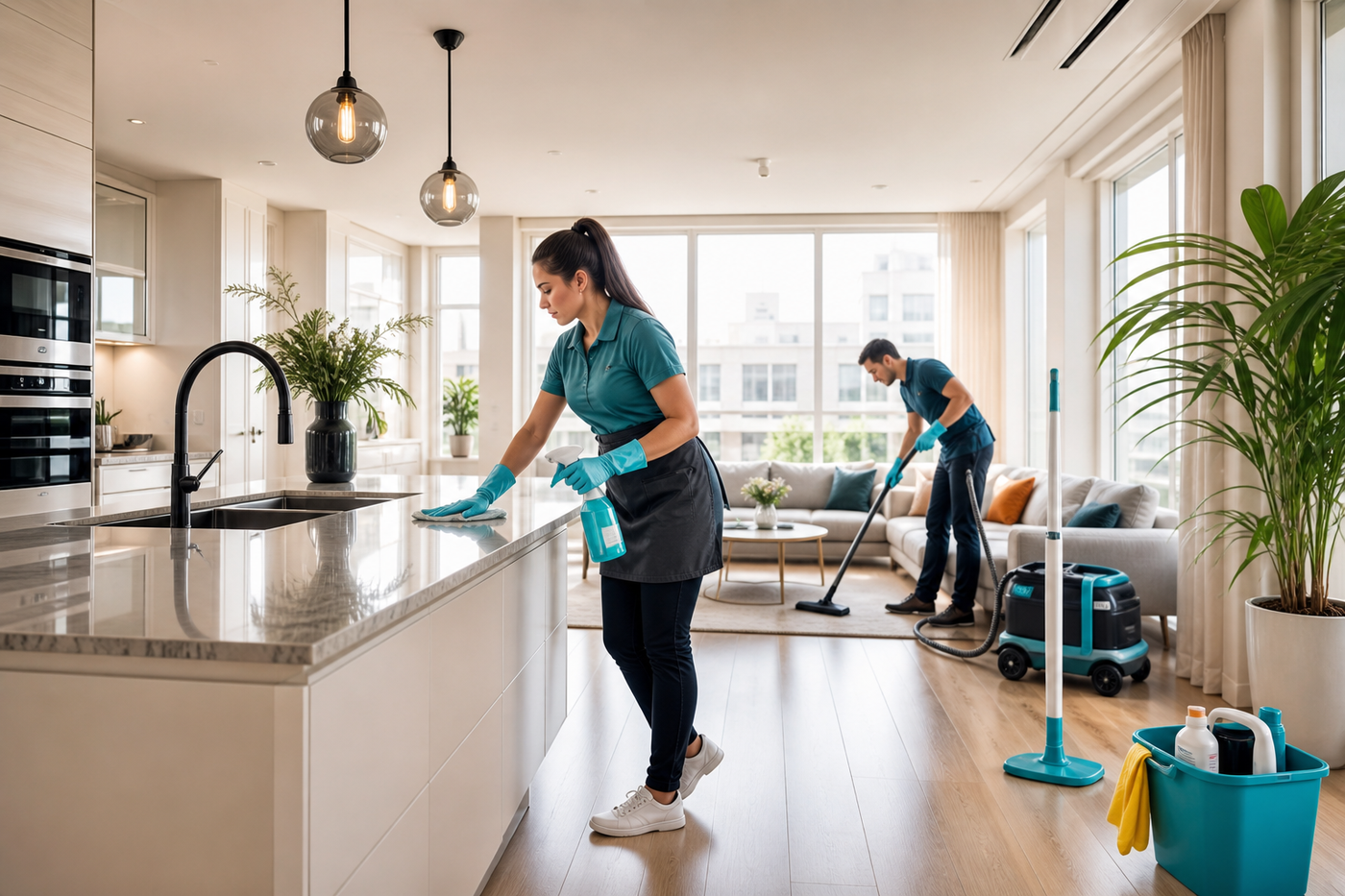 Premium home cleaning in a Dutch apartment